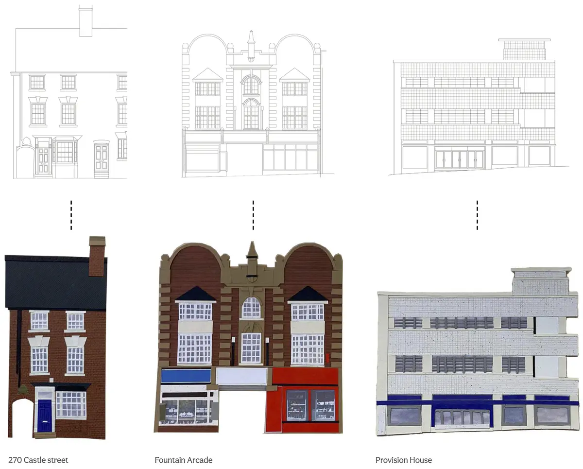 Provision House paper facade model - Michelle Gartside Paper Facade Models.png